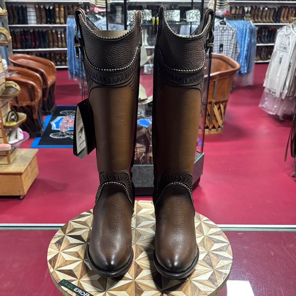 Cuadra Brown Leather Western Boots